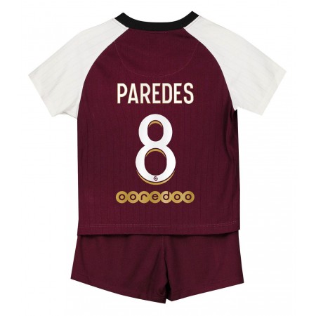 Billiga Fotbollströjor Paris Saint-Germain Leandro Paredes 8 Barn Tredje tröja 2021 Kortärmad